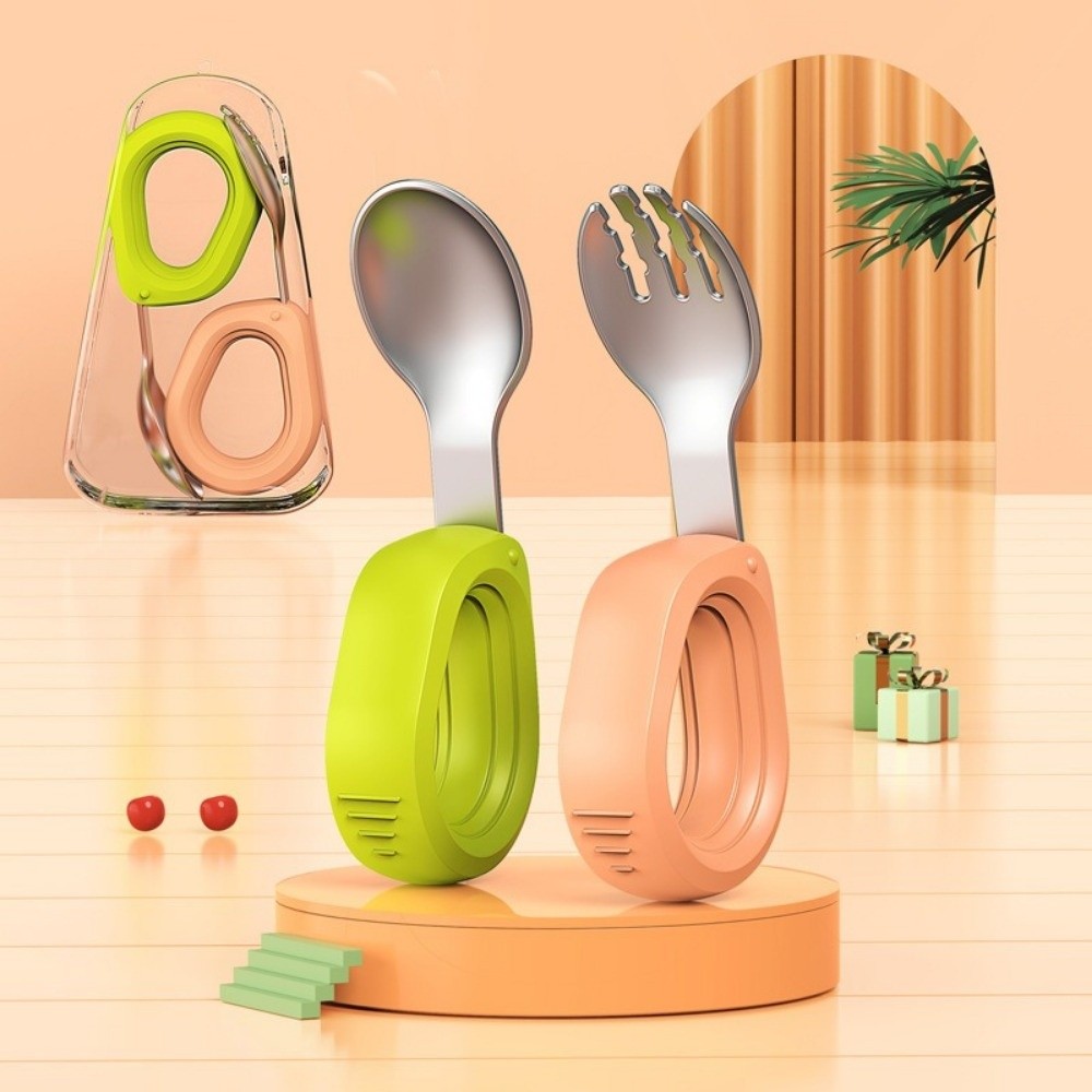 Self Feed Spoon - Silikonowy uchwyt, silikonowy zestaw łyżeczek dla