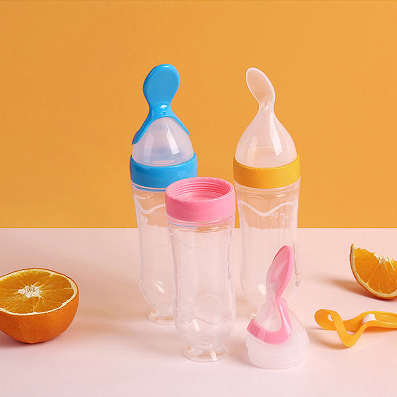 Baby Food Lunch - Wyciskanie butelka do karmienia silikonowy noworodek