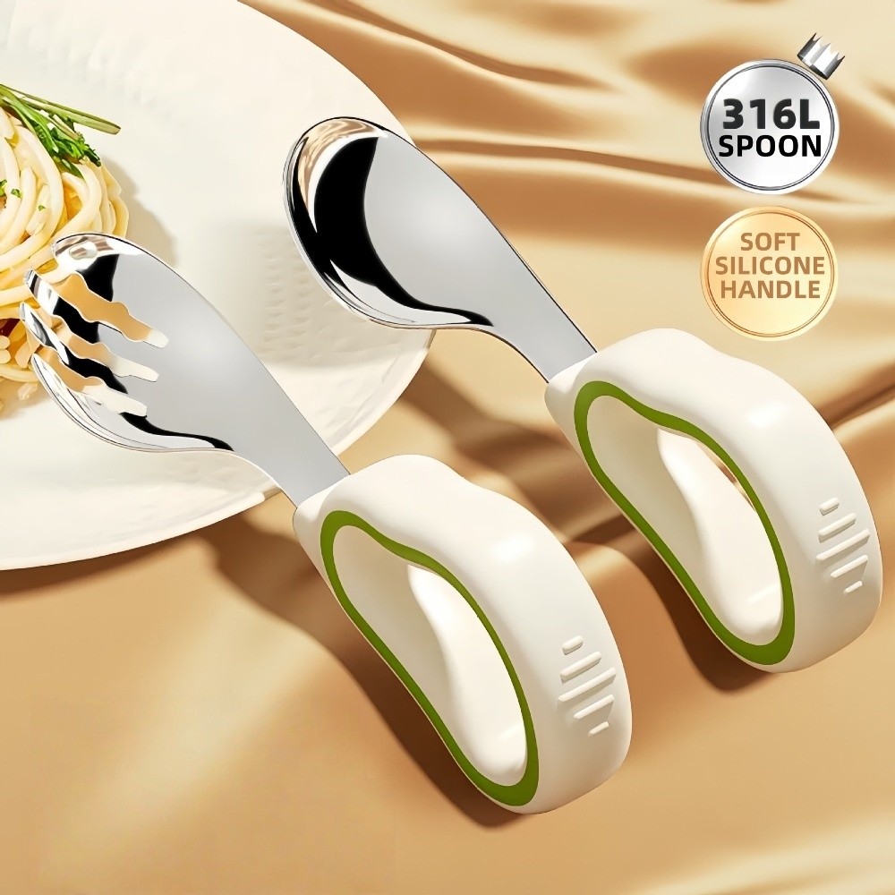Silikonowy zestaw widelca i ły – Self Feed Spoon recenzja i cena