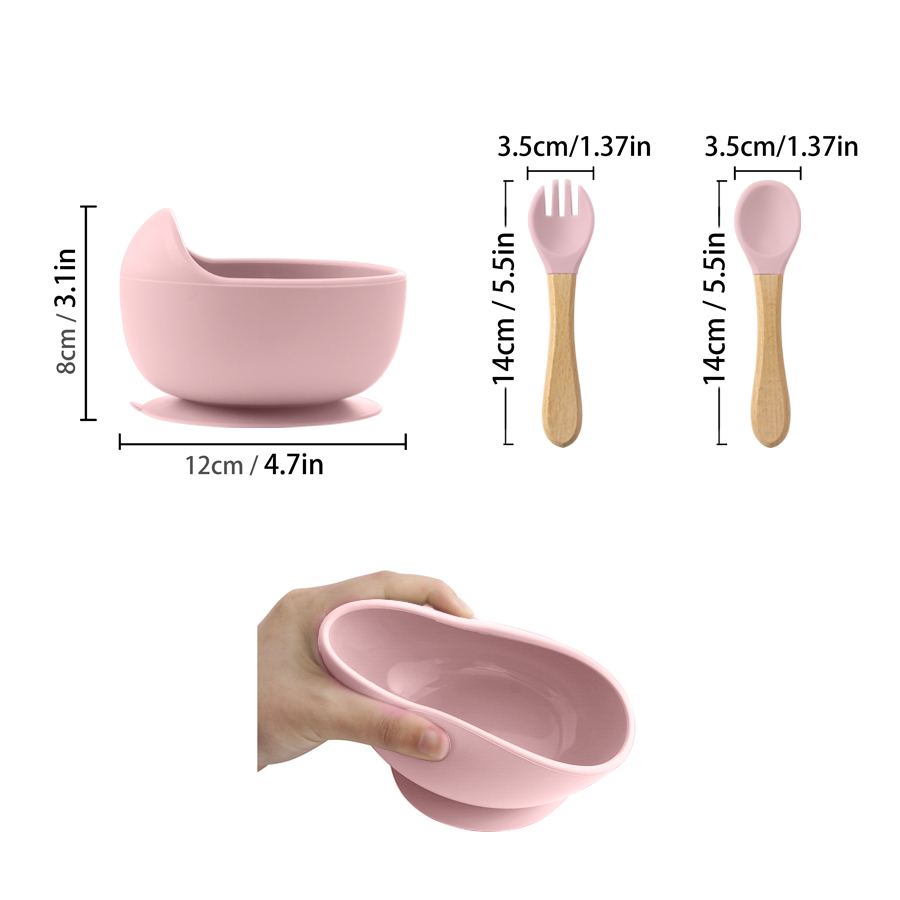 3 szt. Silikonowy zestaw misek – Baby Food Lunch recenzja i cena
