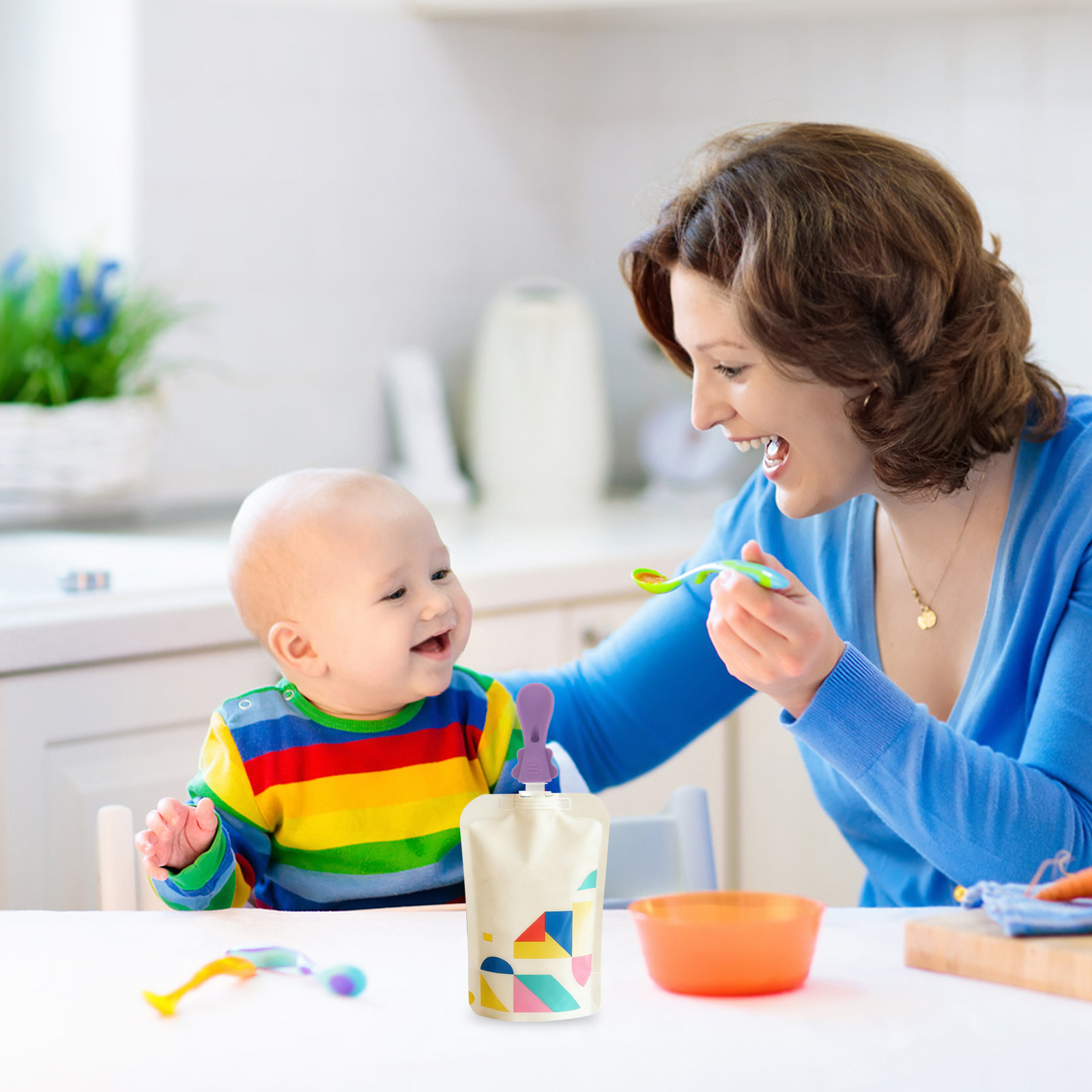 5-częściowy zestaw silikonowyc – Baby Food For Travelling recenzja i cena