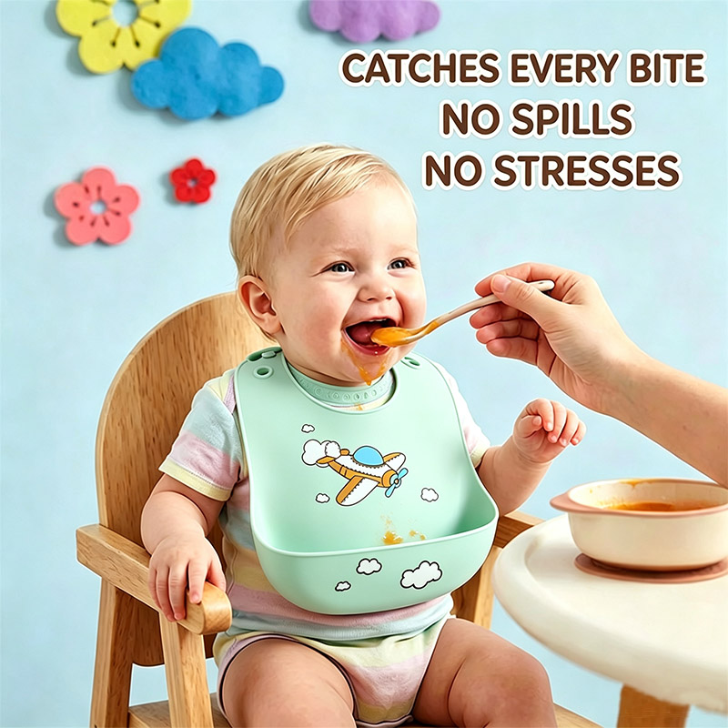 Silikonowy śliniak dla niemowl – Baby Food Eat recenzja i cena