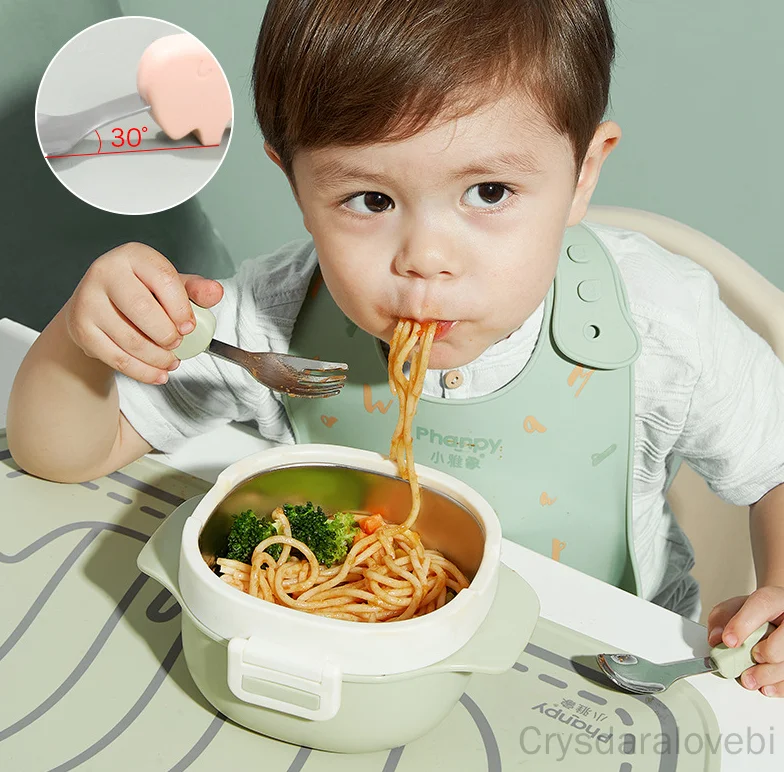 Zestaw Słonik Krótki Widelec Ł – Baby Food In Japan recenzja i cena