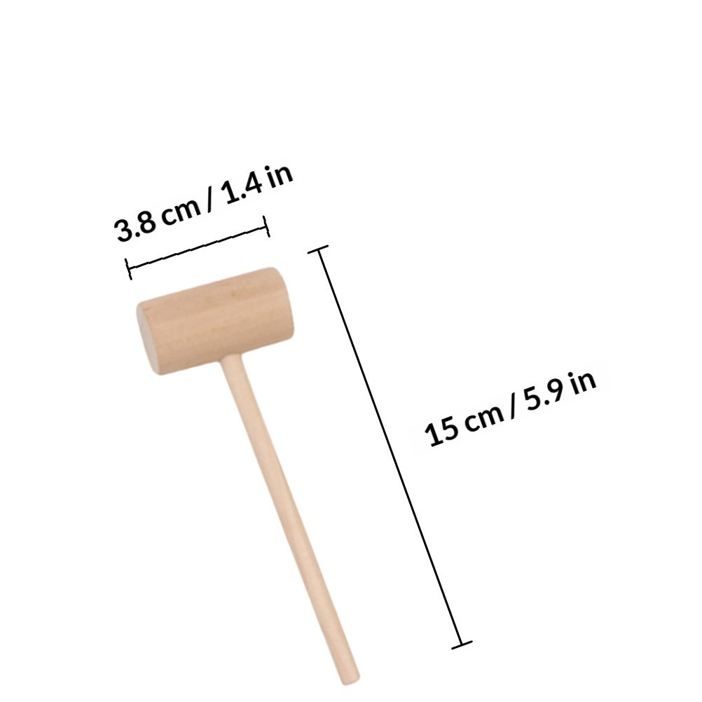 20 szt. Mini Drewniane Młotki  – Baby Food In Restaurant recenzja i cena