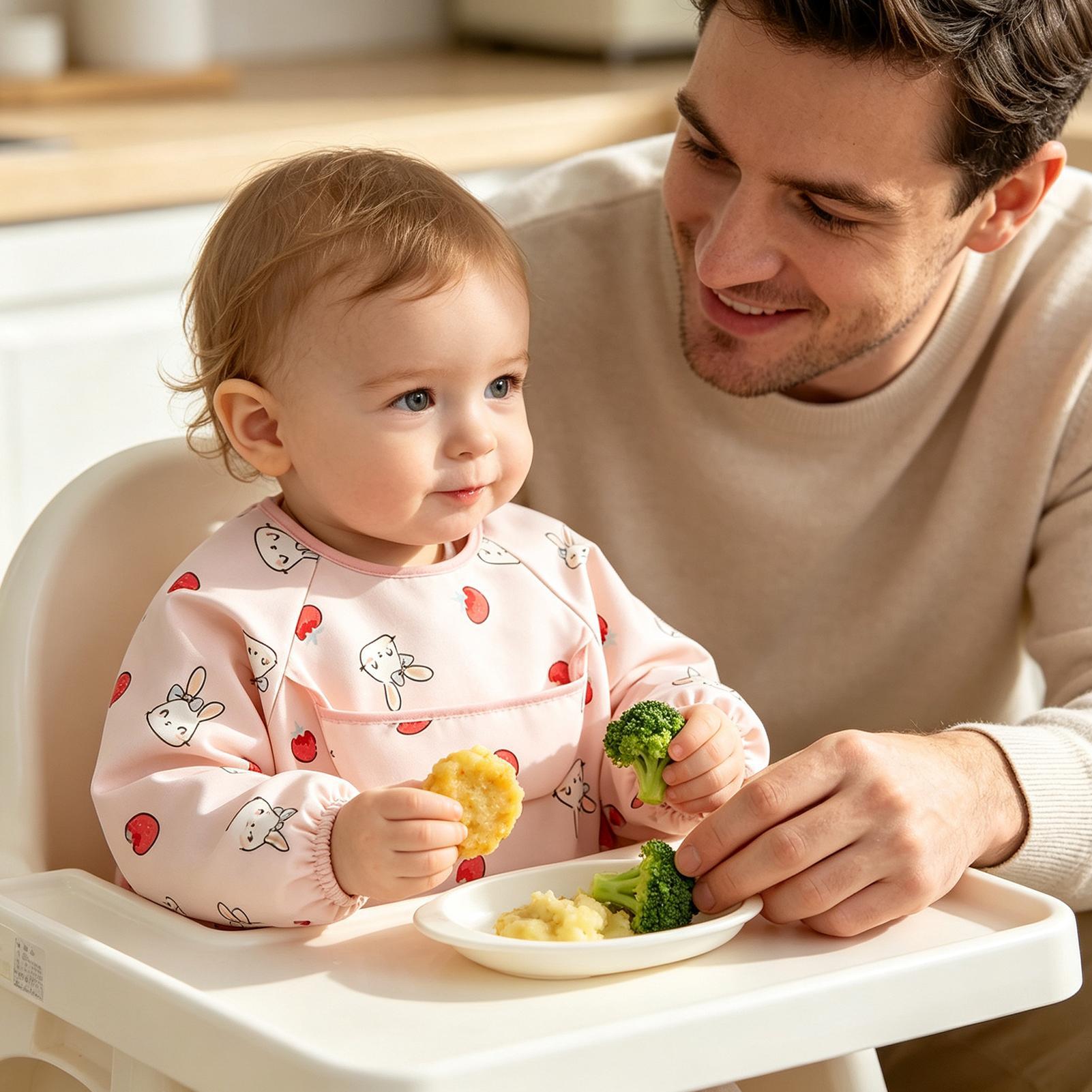 Śliniak do karmienia, miękki,  – Baby Food In Restaurant recenzja i cena