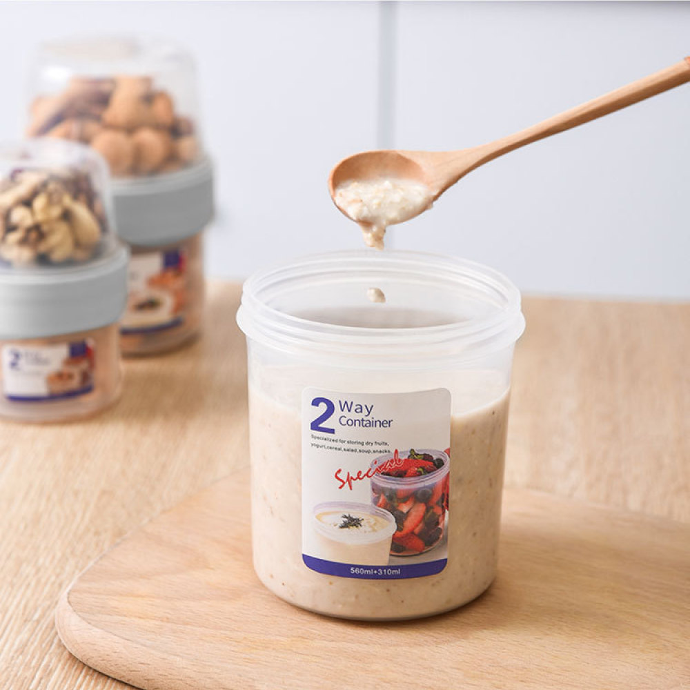 Dwupoziomowy szczelny pojemnik – Baby Food For Travelling recenzja i cena